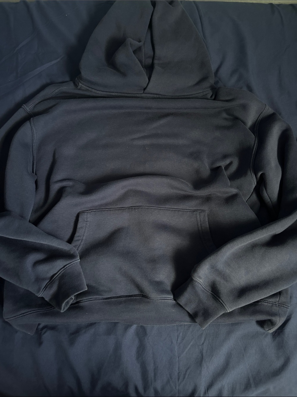 Men's Navy Blue Crewneck Hoodie Pullover Gabe Farrel Productions Limited edition